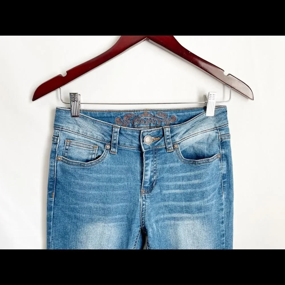 Wax Jeans Boot Cut Stretch Medium Wash Sz 5